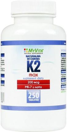 MyVita Witamina K2 MK-7 MAX 250 tabl.