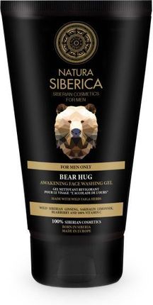 Natura Siberica Men Pobudzający Żel do Mycia Twarzy Objęcie Niedźwiedzia 150ml 