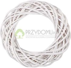 Zdjęcie Tin Tours Wianek Wiklinowy Biały Średnica 35 - Chrzanów