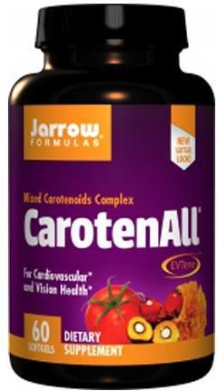 Jarrow CarotenALL Kompleks Karotenoidów: Beta-Karoten Luteina Likopen  60 kaps.
