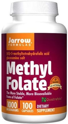 Jarrow Methyl Folate 1000mcg 100 kaps.