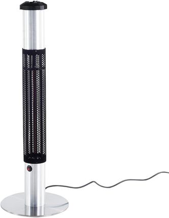 Beliani Elektryczny promiennik ogrzewacz ogrodowy metalowy z popielniczką Vezuvio