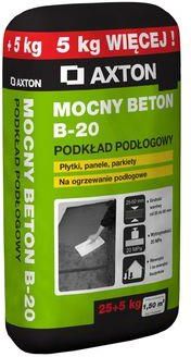 Zaprawa Axton Wylewka Betonowa MOCNY BETON B-20 20-60 Mm 20 Mpa 25+5kg ...