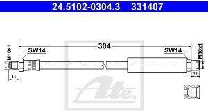Przewód hamulcowy elastyczny ATE 24.5102-0304.3