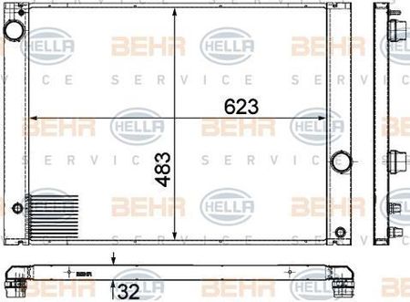 Chłodnica BEHR HELLA SERVICE 8MK 376 780-661