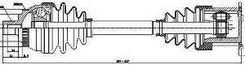 GSP ANTRIEBSWELLE 611mm VORDERACHSE LINKS 257060