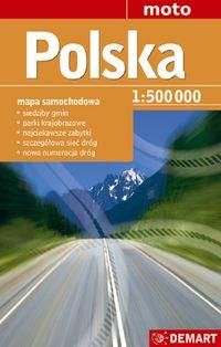 Polska mapa samochodowa 1:500 000
