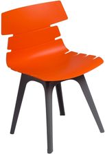 D2 Krzesło Techno Pomarańczowe Podstawa Szara - zdjęcie 1
