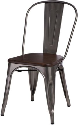 Selsey Krzesło Paris Wood Metaliczny Sosna