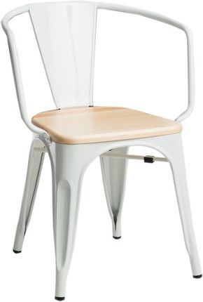 Selsey Krzesło Paris Arms Wood Biały Jesion