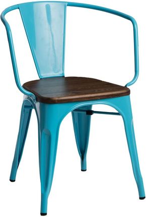 Selsey Krzesło Paris Arms Wood Niebieski Sosna
