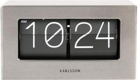Karlsson Zegar Stołowy Flip Clock Boxed Steel By Ka5620St