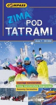 Zimą pod Tatrami. Mapa turystyczna w skali 1:90 000