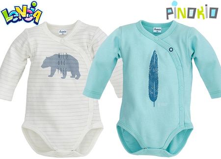 Pinokio Strampelanzug Wild Boy Camicetta Unisex Bimbi: Maniche Lunghe In Cotone Con Stampa Gatto, Taglie 74-110 - 3