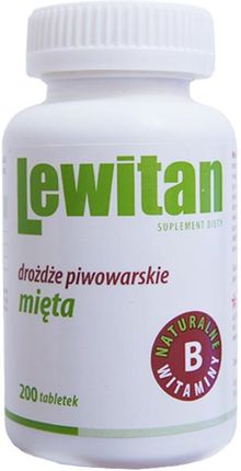 Lewitan MP z drożdżami piwowarskimi z miętą 200 tabletek