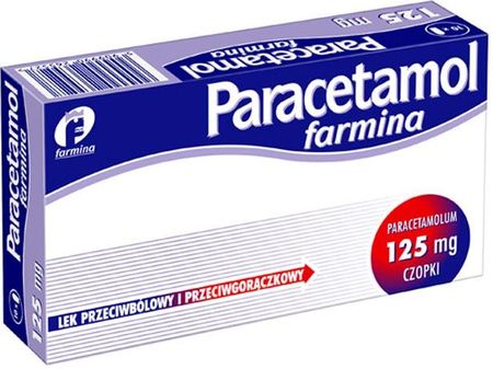 Paracetamol czopki 125mg 10 sztuk