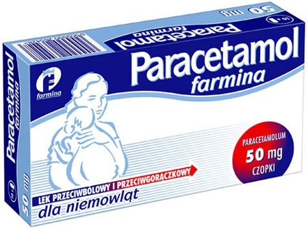 Paracetamol czopki 50mg 10 sztuk