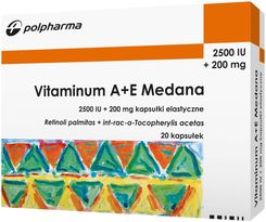 Zdjęcie Vitaminum A + E 2500j.m. + 200mg 20kaps. - Słupca