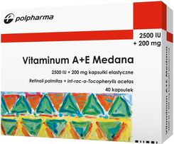 Vitaminum A  +  E (2500j.m + 200mg) 40 kapsułek