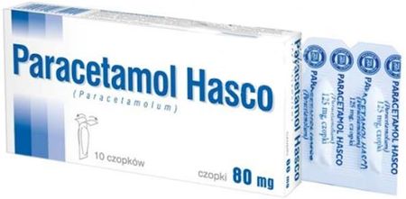 Paracetamol czopki 80mg 10 sztuk