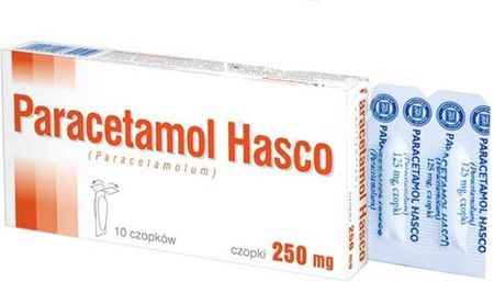 Paracetamol czopki 250mg 10 sztuk