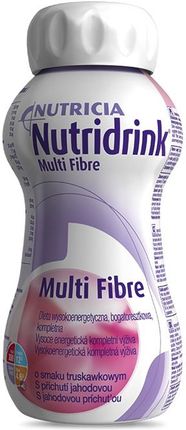 Nutridrink Multi Fibre smak truskawkowy 200ml