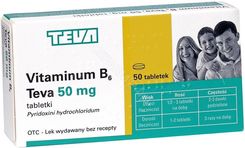 Zdjęcie Vitaminum B6 50mg 50tabl. - Ciechanowiec