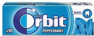 Orbit  Orbit Peppermint Guma do żucia bez cukru 14 g (10 drażetek)
