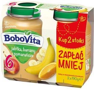 Bobovita Jabłka Banany I Pomarańcze Po 6 Miesiącu 2X190G