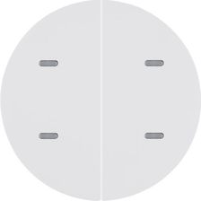 Hager Knx Easy B. R.1/R.3/R.Classic/Serie 1930 Biały - Przycisk 2-Krotny Z Diodami Led Rgb I Czujnikiem Temperatury 80162869