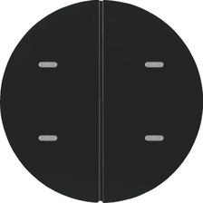 Hager Knx Easy B. R.1/R.3/R.Classic/Serie 1930 Czarny - Przycisk 2-Krotny Z Diodami Led Rgb I Czujnikiem Temperatury 80162865