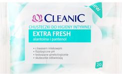 Cleanic Extra Fresh Chusteczki do Higieny Intymnej 20 szt. - Chusteczki do higieny intymnej