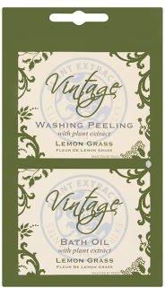 Vintage Lemon Grass żel Peelingujący Pod Prysznic I Olejek Do