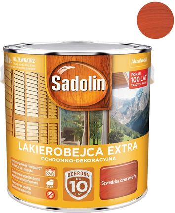 Sadolin Lakierobejca dekoracyjno-ochronna Extra czerwień szwedzka 2,5L