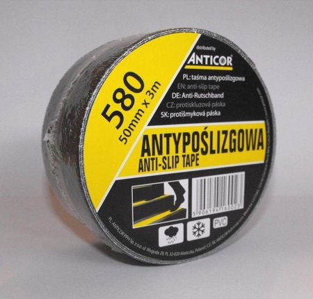 Anticor Taśma antypoślizgowa 50mm x 3m czarny (PB-5800001-0050003)