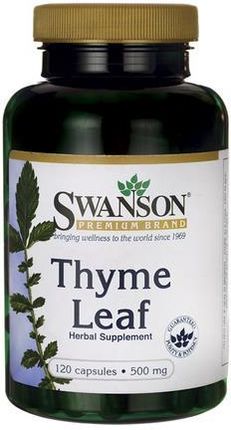 Swanson Thyme Leaf Tymianek 500mg 120 kaps.