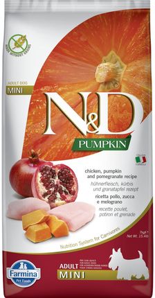 Farmina N&D Gf Pumpkin Chicken&Pomegranate Adult Mini 7Kg