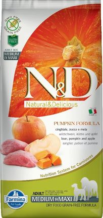 Farmina N&D Gf Pumpkin Boar&Apple Adult Medium/Maxi 2,5Kg