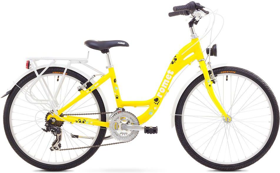 Rower Romet Panda Żółty 2017 - Rowery Turystyczne Dziecięce - Ceny i ...