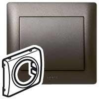 Zdjęcie LEGRAND SISTENA LIFE Plakietka CHOCO z otworem 46,5mm (771219) - Głogówek