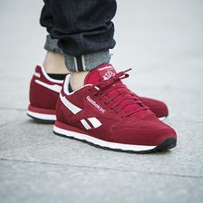 buty reebok classic leather suede power red