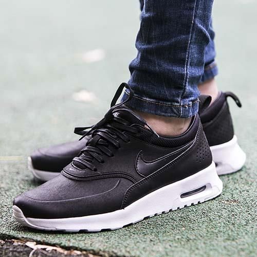 air max thea black leather