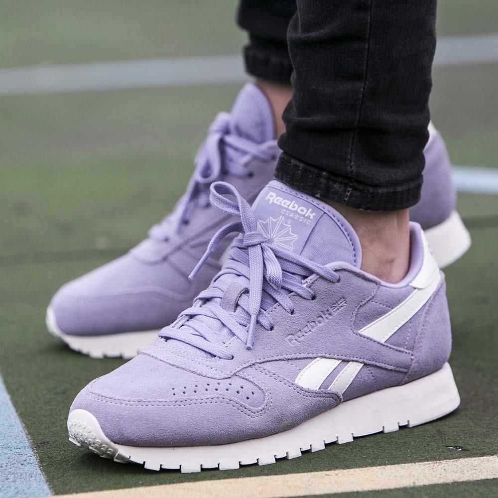 reebok classic suede sneaker purple