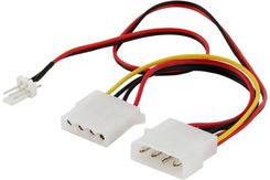 Savio Kabel zasilający MOLEX 4 pin M - MOLEX 4 pin F + 3 pin M (AK-15)