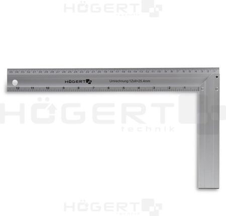 Hogert Kątownik stolarski aluminiowy 300x190mm HT4M203