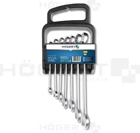 Hogert Zestaw kluczy płasko-oczkowych 7 szt 8-19mm HT1W490