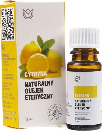 Naturalne Aromaty Cytryna Naturalny Olejek Eteryczny 12Ml