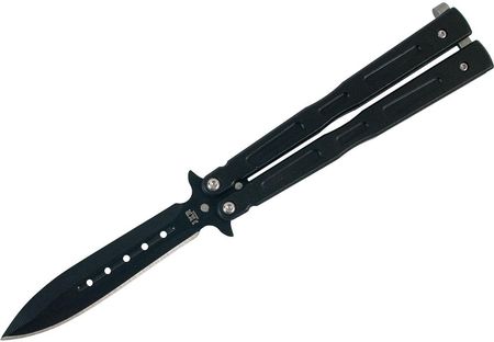 joker Nóż składany motylek Inox 10cm Black (JKR493)