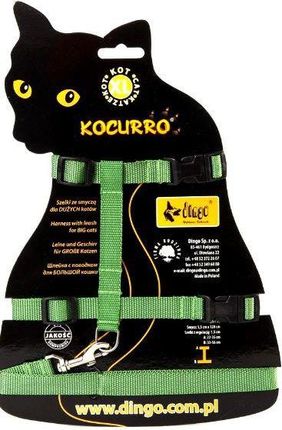 dingo komplet "Kocurro" szelki + smycz dla kota, szyja 23-37 cm, brzuch 33-56 cm 21025