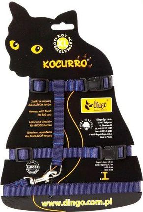 dingo komplet "Kocurro" szelki + smycz dla kota, szyja 23-37 cm, brzuch 33-56 cm 21024